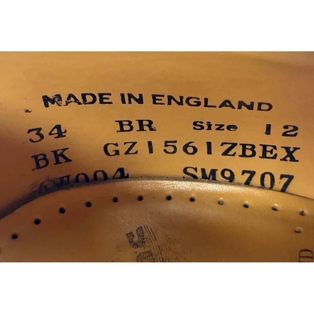 Dr Martens Vintage Y2K Oxford Ankle Brown Shoes Boots US 13 UK 12 England GZ1561